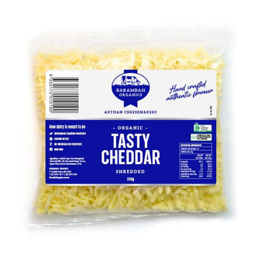 Barambah Organics Dumaresque Cheddar Shredded Cheese 250g